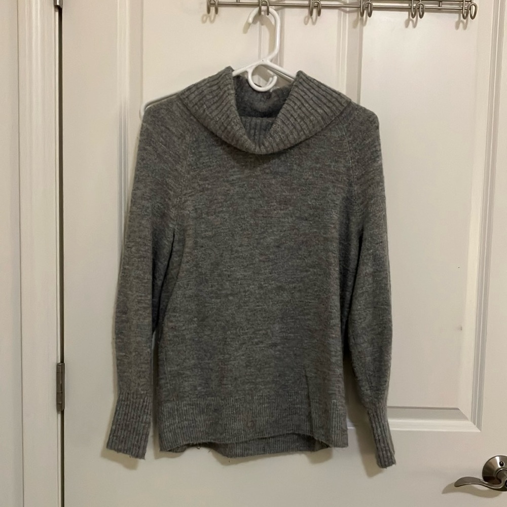 Banana Republic Gray Cowl Neck Sweater